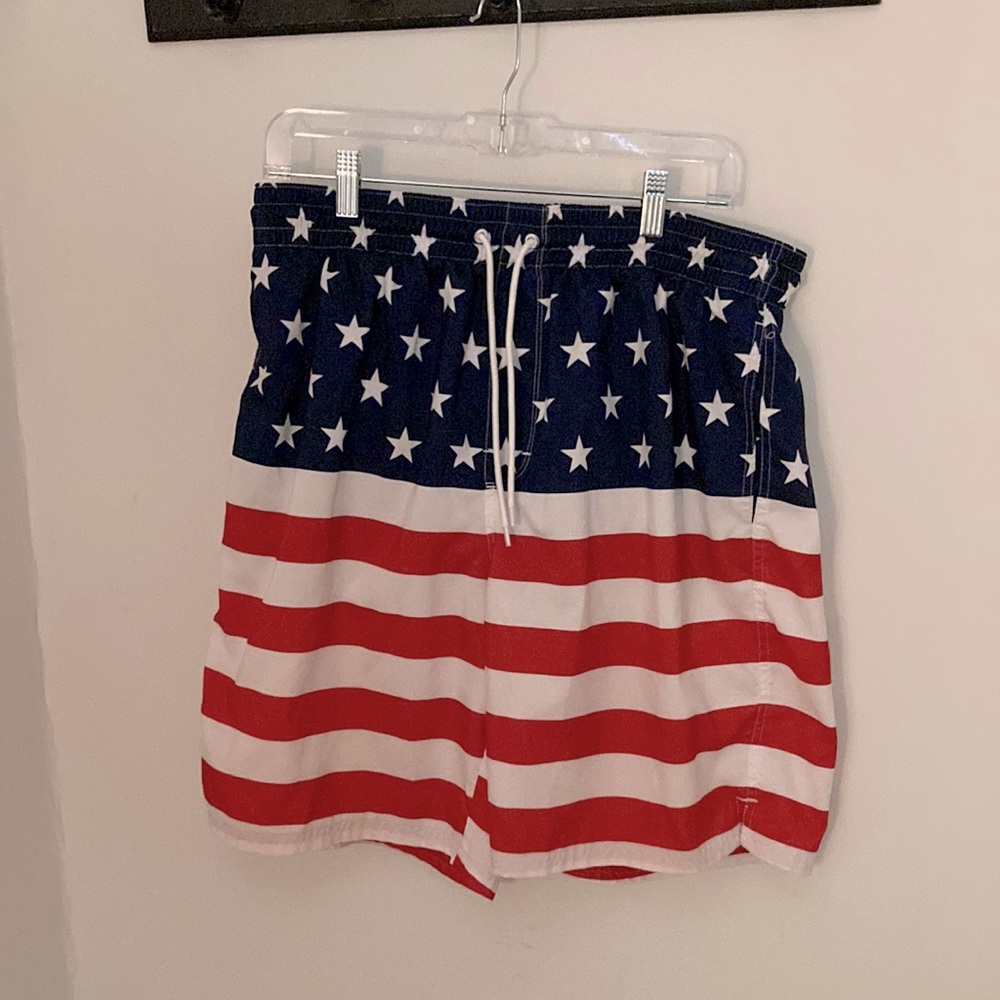 Men’s American Flag bathing suit